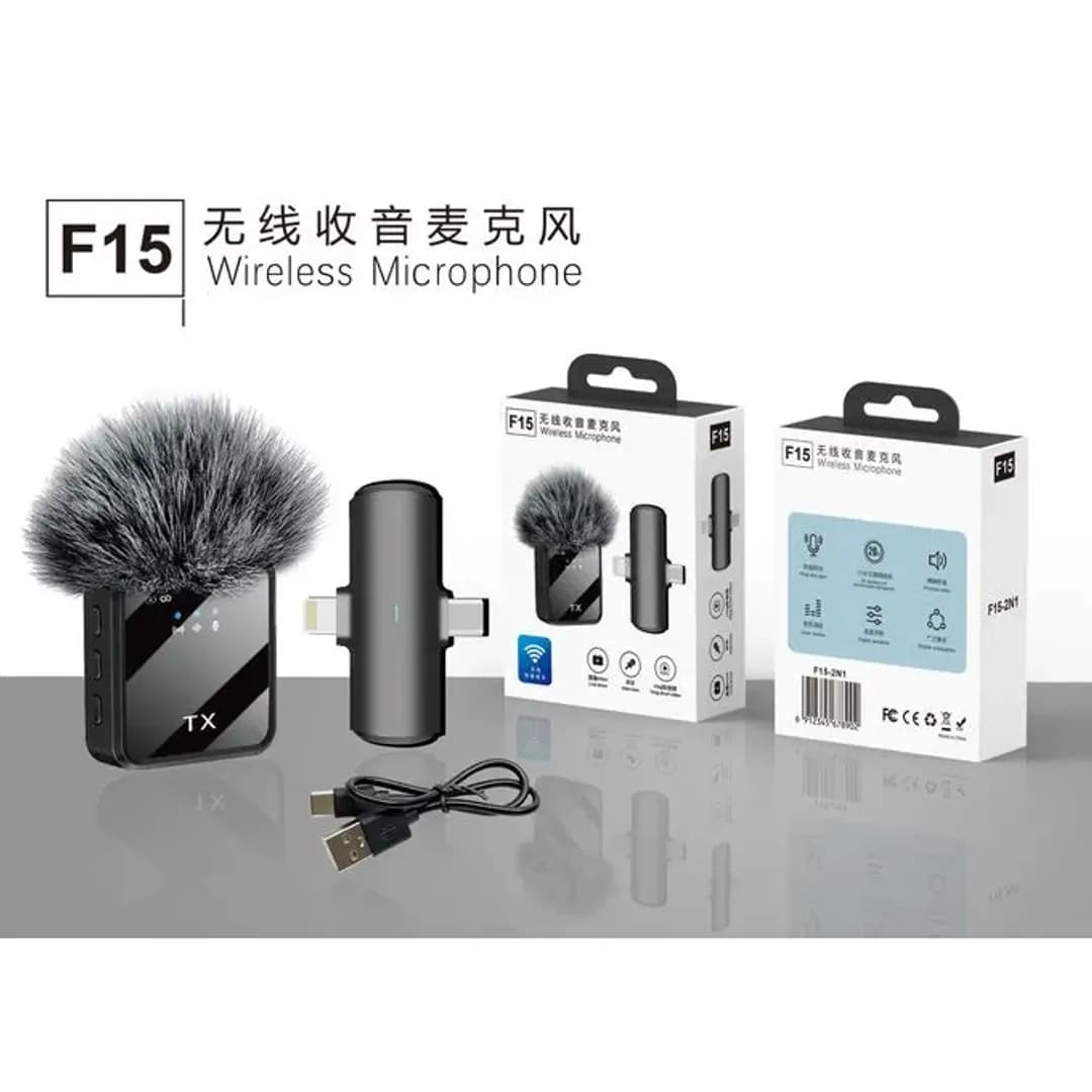 F15-2 Dual Noise Cancelling Wireless Microphone