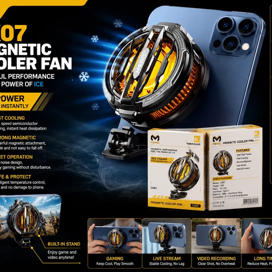 Memo CX07 Magnetic Phone Cooler Fan